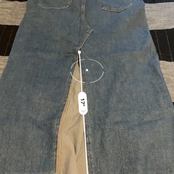 Denim Midi Skirt - Picture 6 of 6